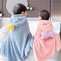 Childrens bath towel cloak boys and girls baby with a hat can be worn than pure cotton absorbent baby autumn and winter season 2021 New