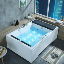 1 7 1 85 m double whirlpool acrylic free-standing surf bubble couple luxury heated tub