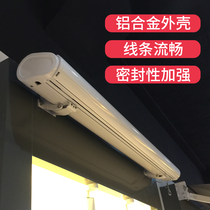 Electric awning Telescopic folding awning Outdoor courtyard balcony rainproof villa remote control automatic full box awning