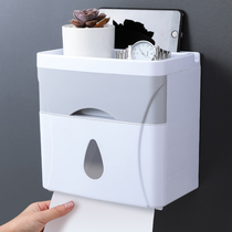 Toilet tissue box Non-punching roll paper cartridge toilet paper box waterproof toilet paper rack paper box
