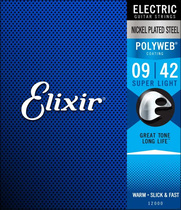 American Elixir 12000 electric guitar string coated string POLYWEB 09-42