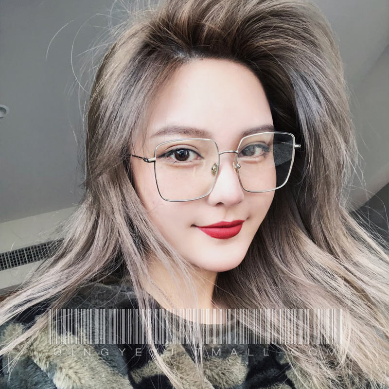 Net-a-Go star glasses frame men and women eye protection play mobile phone computer large frame thin face without degrees of flat mirror frame