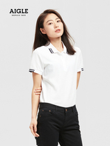 AIGLE 2021 spring and summer new products LABARCA womens quick-drying moisture wicking casual short-sleeved POLO shirt
