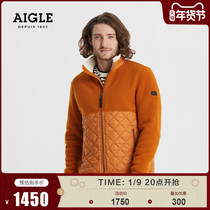 AIGLE AIGLE autumn and winter SHERPAT men thick warm and comfortable Fashion Casual Full pull fleece