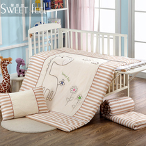 Cotton Kindergarten quilt cover Three-Piece Cover Change Cotton Bedding Baby Nap Kit Kit