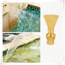 All copper adjustable universal fan nozzle 4 minutes 6 points water landscape nozzle adjustable pool shape nozzle water