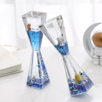 Creative ins Astronaut astronaut small ornaments three-dimensional quicksand liquid floating decompression Galaxy healing gift