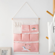 Storage bag wall hanging dormitory artifact wall hanging mobile phone bag bedside door rear shelf bag