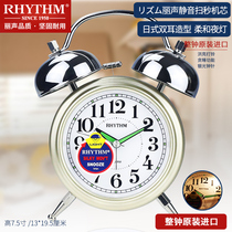 RHYTHM sound alarm clock table students children silent sweep seconds fashion creative simple loud alarm CRA 845