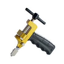 Tray Tile Tool hand-held artifact demarcator cutting cross-function thick glass boundary cutting diamond