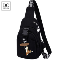 Personality Boom Chains Chains Teenagers Middle School Students Chest Bag Boys Chest Front Skewed Men Sports Single Shoulder Bag Satchel