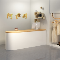 Cashier counter Simple modern clothing store bar table beauty salon womens store small front desk net red paint