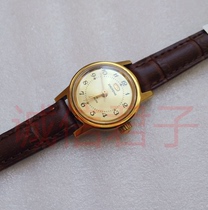 Domestic nostalgic old watch inventory original Tianjin Everest gold-plated mechanical watch retro manual winding female watch