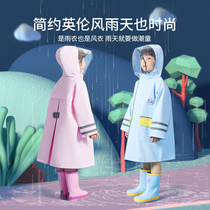 South Korea Children's Raincoat Boys and Girls 2022 Pupils Children's Baby Caravan Simple Kindergarten Poncho