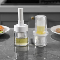 Oil brush with bottle silicone brush kitchen oil oil brush household high temperature resistant food grade barbecue pancake brush oil brush