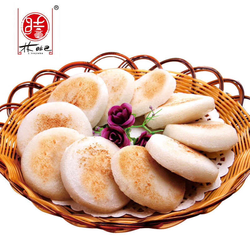 Lin knotted hair 380 grams x 10 bags of hair cake Hunan specialty specialty casual pastry heart millet white cake
