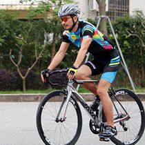 Spakct Spaber cycling suit short sleeve men and women summer mountain bike suit shorts top Glass