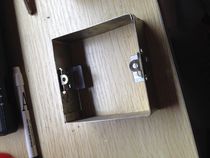Galvanized iron 86 type 2cm adjustment box booster ring heightening ring wire box cassette box switch socket square bottom box Universal