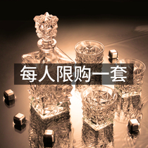 Thickened Crystal Glass Whisky Cup Set Home Wine Choln 7 Pcl