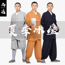 Shangyuan monk suit Xia Bingxian series Summer monk suit short gown suit cotton linen suit