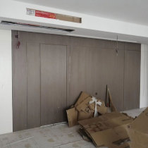 6343 slate straight pattern paint-free technology Wood Keding KD board TV Wall Sanfen decorative board wood veneer background wall