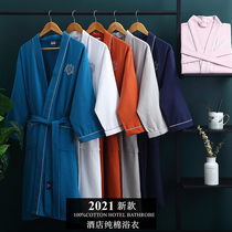Hotel bathrobe cotton mens couples long robe summer water absorption quick drying bathrobe spring and autumn Four Seasons Universal