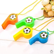 Childrens whistle baby cartoon new color voice toy kindergarten plastic football whistle athlete will whistle