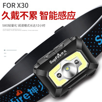 Shenhuo headlight charging super bright high power imported head-mounted flashlight outdoor night fishing special induction mine