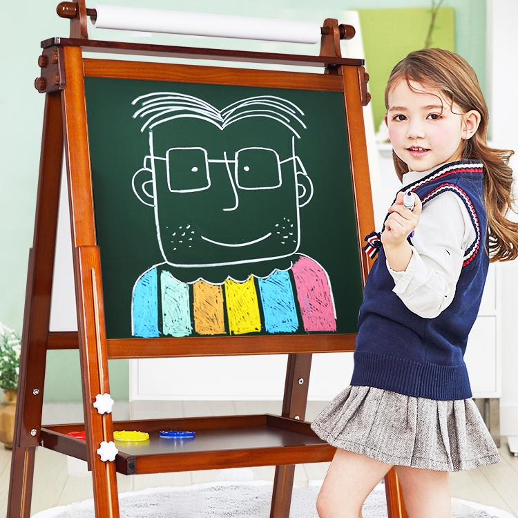 Seven Sketchpad Children's Painting Board Dustless Blackboard Bracket Type Household Whiteboard Writing Magnetic Pen Baby Painting Frame