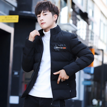 Winter cotton coat jacket mens trend short quilted jacket handsome bread suit Korean version thickened down cotton suit mens jacket