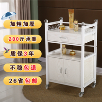 Beauty cart trolley three-layer mobile beauty salon trolley barber shop tool car hair rack