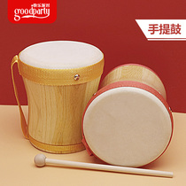Orff percussion instruments childrens hand drum sheepskin kindergarten teacher beat drums childrens toys by hand