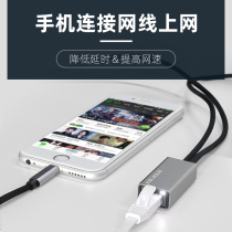 Cordol mobile phone network cable converter 15 suitable for 14ios13 Apple 11iphone12 network port ipad9 tablet charging to Ethernet Gigabit Connector network interface plug live broadcast
