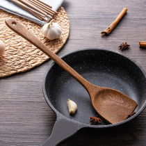 Household wooden shovel spatula wooden spoon non-stick pan special long handle stir-fry shovel kitchen chicken wing Wood shovel without paint