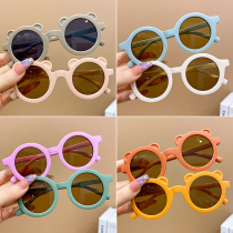 Childrens sunglasses Colour Han version Small bear Eye protection UV sunglasses boy girl Jane about 100 lapped sunglasses