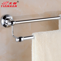 Tianhan bathroom all copper European towel rack double pole toilet bathroom towel bar rack hardware rack pendant