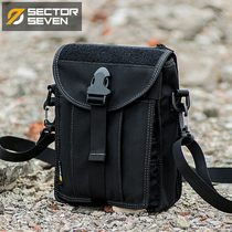 7th Zone Tactical Inclined Satchel Outdoor Military Fans Casual Office Workers Single Shoulder Bags Multifunction Satchel Wallet card bag
