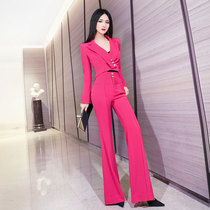  VJE early autumn OL professional slim-fitting handsome suit suit female 2021 new temperament jacket flared pants two-piece suit