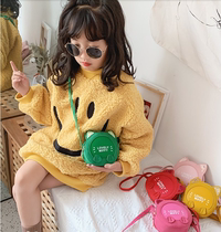 Japanese Baby Bag Ultra Cute Card Tunic Bag Children Small Round Bag Fashion Foreign Air Princess Bag Girl Slanted Satchel Bag