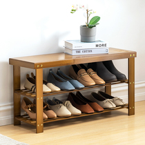 Starter shoe stool can sit home into the door creative super narrow simple modern small shoe cabinet solid wood shoes stool