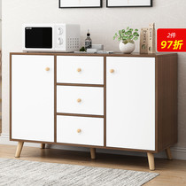 Side cabinet modern simple tea cabinet storage cabinet storage cabinet living room wall cabinet household cupboard kitchen cabinet locker