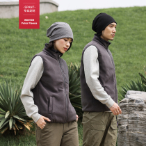 2021 Polar fleece vest vest men and women sleeveless vest autumn winter football training outdoor sports warm plus fleece coat