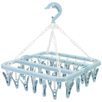 Clothes hanger children bask in clothes baby children cool household socks multi-clip newborn function foldable