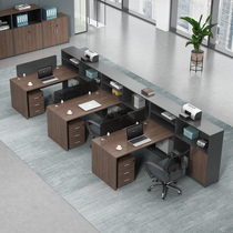 Staff Desk Finance Desk Staff position Desk and chairs Composition 4 persons 6 Screens table Double Screens Office Furniture