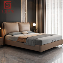 The new technology cloth bed Italian simple Nordic modern master bedroom can store the wedding bed 1 8 meters double soft bag bed