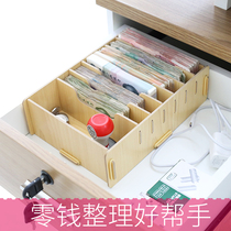 Change storage box for money Banknote cash Commercial drawer Money grid storage Divider money box Cash register box
