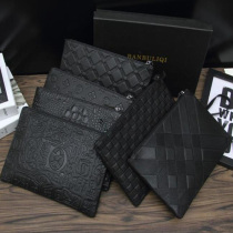 Spring and summer new wave men small number hand holding bag for mens and American mens buns bag business mens envelopes purse net red handbags