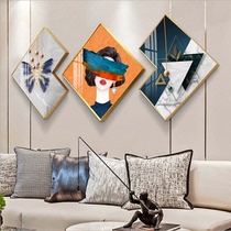 Creative living room TV background wall hanging decoration restaurant wall light luxury pendant wall decoration bedroom wall decoration