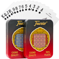 Spain Fournier all plastic playing cards PVC Tide brand frosted waterproof folding washable Bridge Iron Box 210