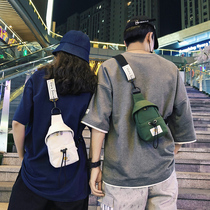 Slanted Satchel Dinghi Tide Small Backpack Woman Hip Hop Personality Casual Canvas Single Shoulder Mini Small Bag Delivery Mens Chest Bag Tide Card
